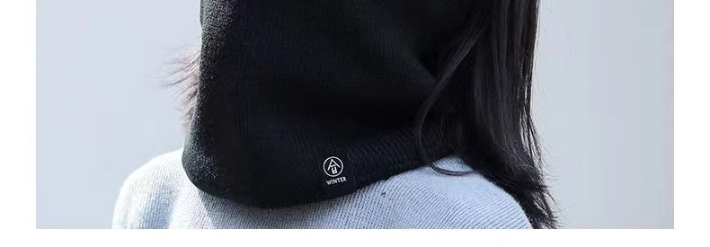 Soft Knitted Neck Warmer Face Cover Collar