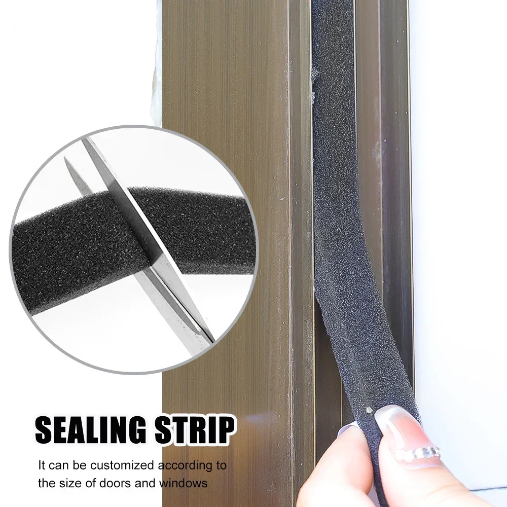 Sealing Strip Tape Self-Adhesive Sponge Sealing Strip Window Door Anti-collision Sealing Strips Windproof Sound-Proof Door Gap Foam Tapes