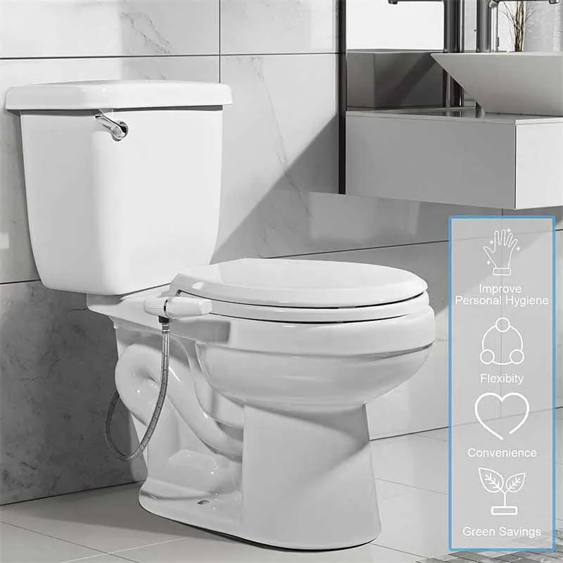 SAMODRA Ultra Slim Bidet Attachment for Toilet Seat - Dual Nozzle,  Adjustable Water Pressure, Non-Electric Ass Sprayer - AliExpress