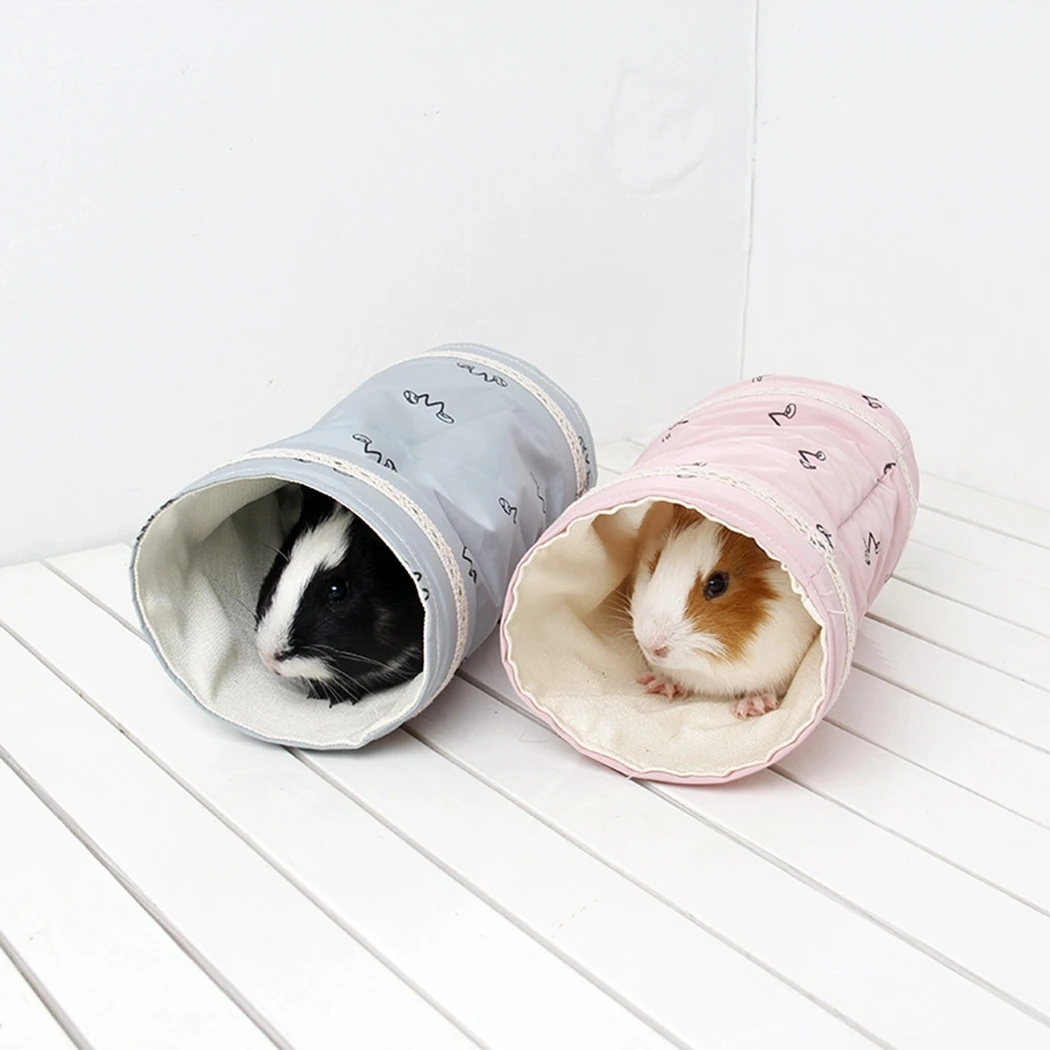 Guinea Pig Hamster Toy Tubes Tunnels Spring Hamster Cage House Single Channel Chinchillas Tunnel