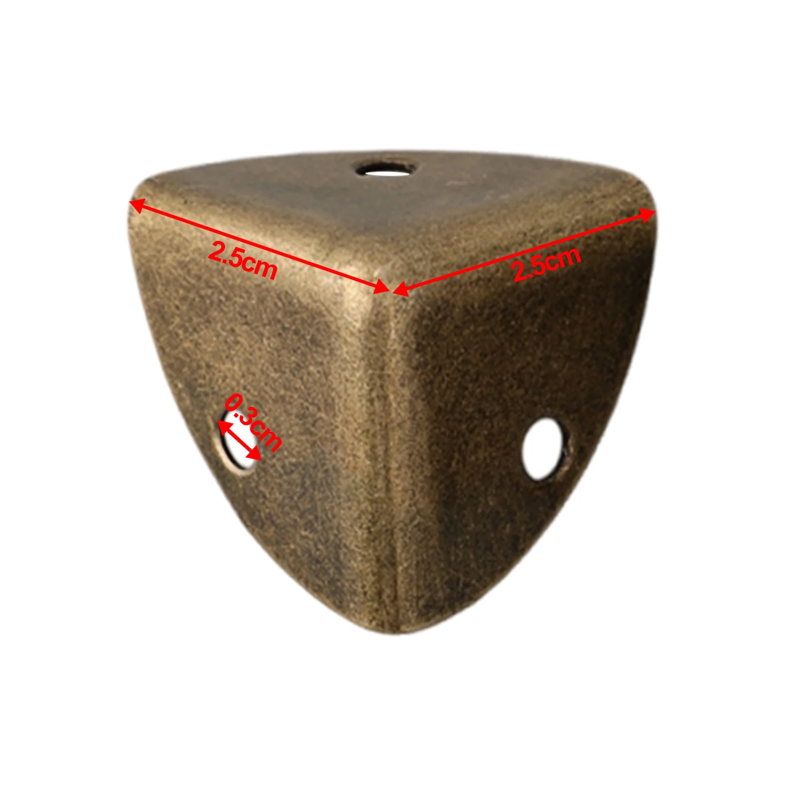 Description Picture 5 of item12Pcs Decorative Antique Jewelry Wine Gift Box Wooden Case Chest Edge Cover Corner Protector Guard 25mm With Screws