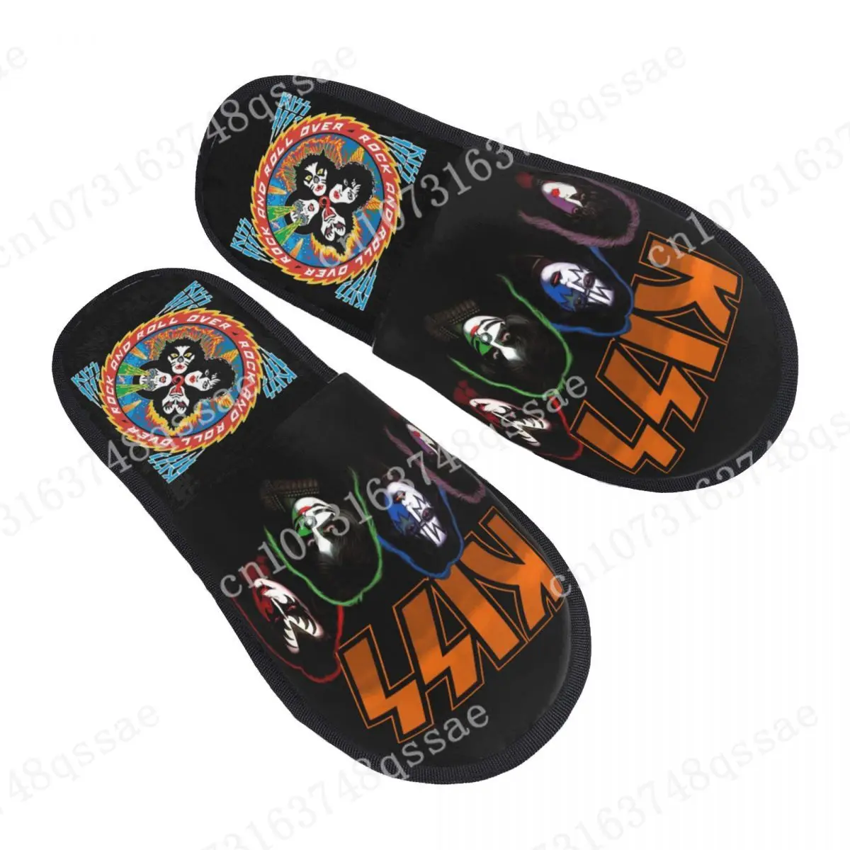 

Тапки Kiss Band Demon Starchild, мягкие Нескользящие меховые шлепанцы, сланцы, для гостиной