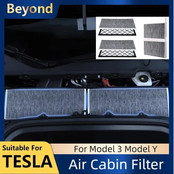Filtro abitacolo aria per Tesla Model Y Model 3 Filtro condizionatore d'aria HEPA Accessori auto a carbone attivo in cotone elettrostatico