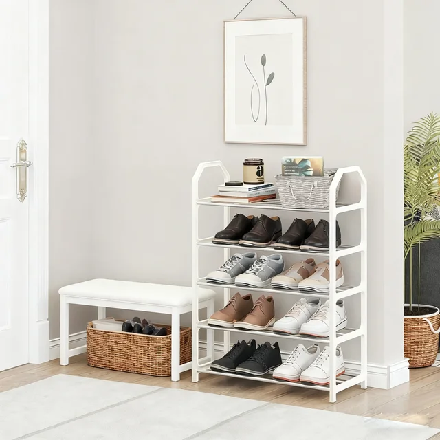 4-Tier Trapezoidal Shoe Rack Organizer 5