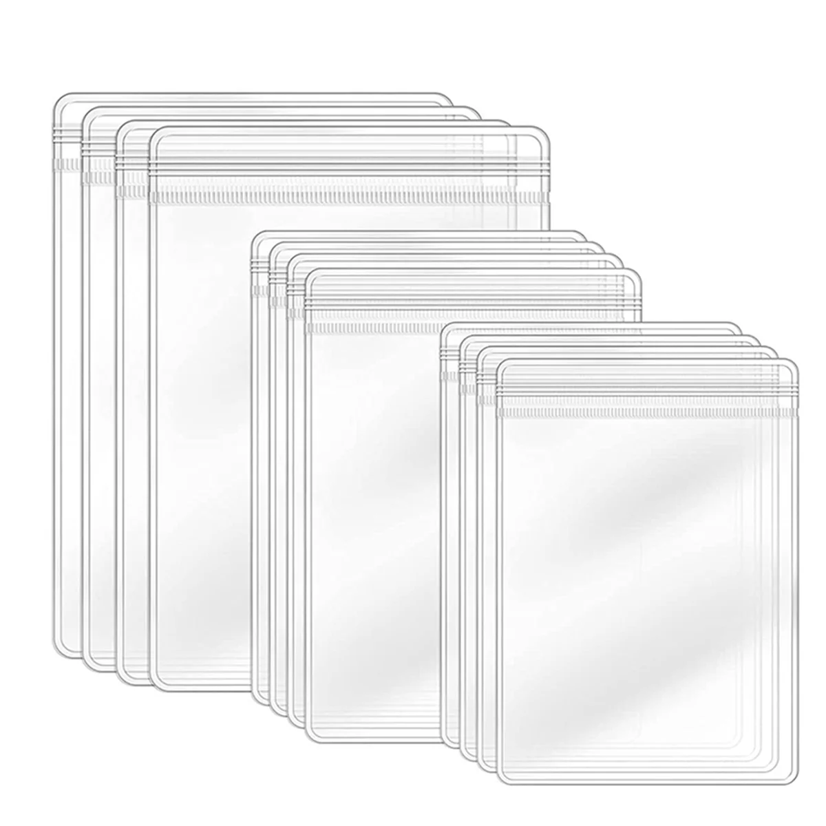 

Самозапечатывающийся пластиковый пакет для ювелирных изделий, прозрачный ПВХ пакет на молнии для хранения колец и сережек, 3,5x5 дюймов, 2,8x2 дюйма, 4x2,8 дюйма (120 шт.)