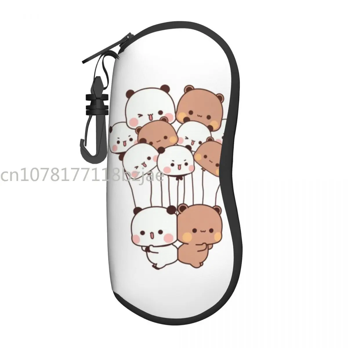 

Вертикальные очки Bubu и Dudu, обнимающие панды, медведь, мужские и женские солнцезащитные очки на молнии, модный Карманный футляр для очков