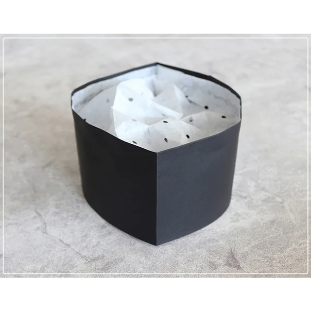 주방의 위생과 스타일을 위한 일회용 검은색 모자