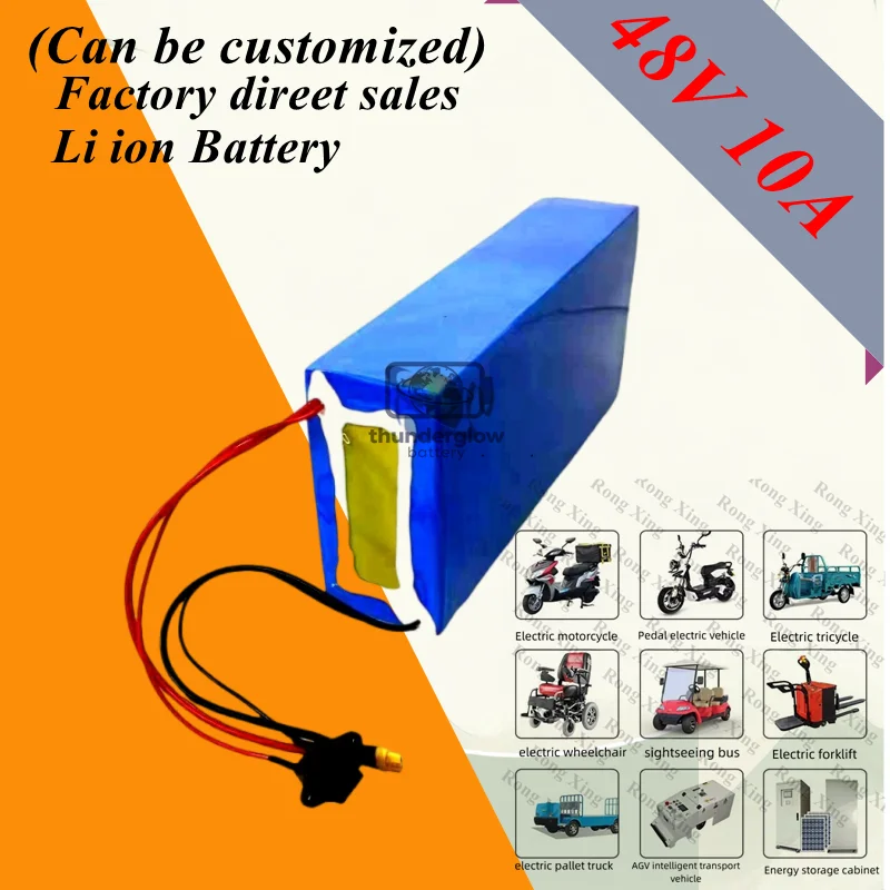 SJXN lithium 48V 10AH li-ion Rear rack battery BMS 13S 48V 10Ah deep ...