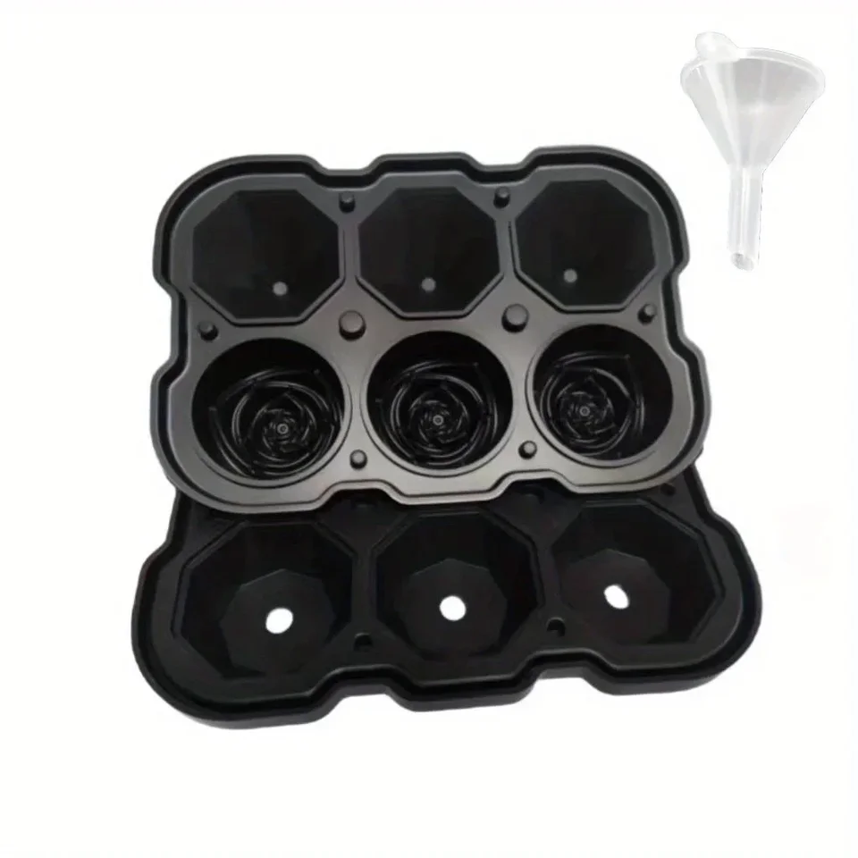 Vassoi Per Cubetti Di Ghiaccio Per Congelatore - Confezione Da 3 Da 42 Cubetti Vassoi Per Ghiaccio In Silicone Facili Da Staccare Con Coperchi A~p117985160