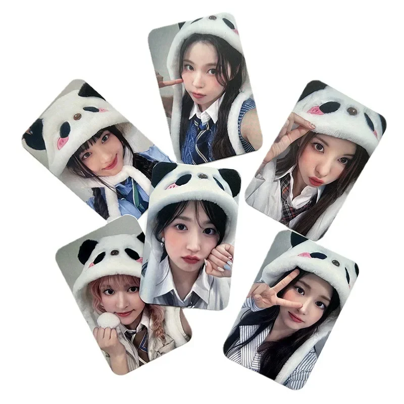 Kpop Idol NMIXX Ms Panda Photocard New Album HD Photo Print Pictures Lomo Cards Postcard For Fans Collection Gifts 6Pcs/Set