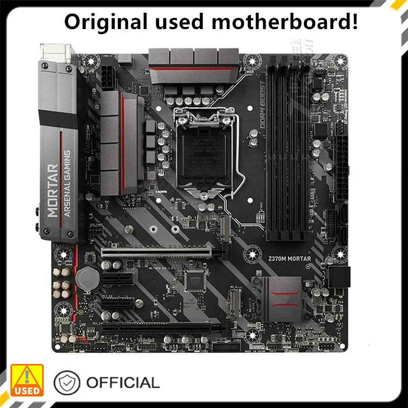 Per Z370M Mortaio Originale Usato Desktop Intel Z370 64Gb Ddr4 Scheda Madre Lga 1151 I7/I5/I3 Usb3.0 Sata3