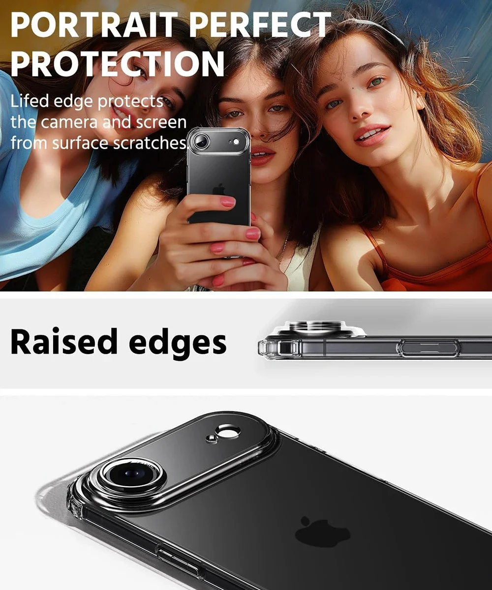 Enhanced Shockproof Silicone Case with Ultra-Thin Camera Protection – Soft Cover Shell