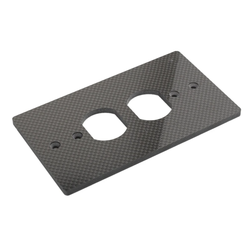Hifi Carbon Fiber Ac Power Duplex Receptacle Wall Socket Outlet Cover
