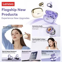 Lenovo LE302 Wireless Bluetooth 6.0 Headset Long Battery Life Sports Ear Clip Earphones HIFI Stereo Noise Cancelling Headphones - Image 6