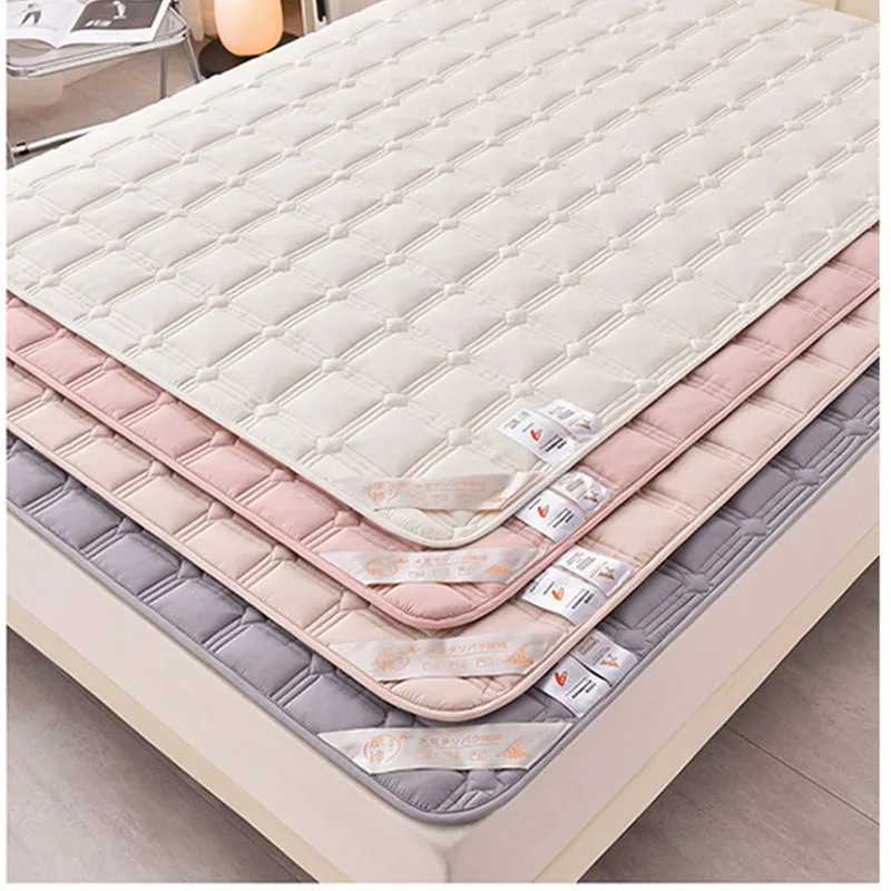 Soybean Raw Cotton Pad Household Soft Cushion Dir-Proof Protective Thick Padded Mattress Topper For Daily Home Bedroom Supplies