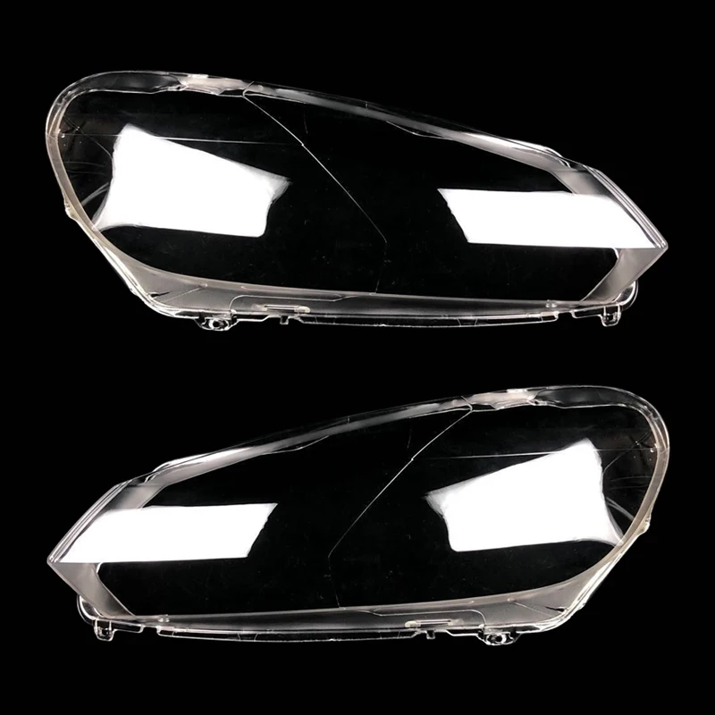 Front Left Right Clear Headlight Headlamp Lens Cover Lamp Shade Casing Fit For Vw Golf Gti Mk6