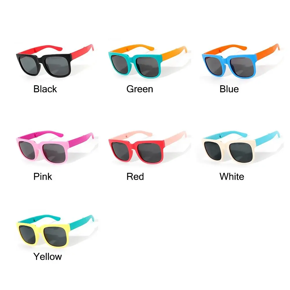 Square Frame Kids Sunglasses Fashion UV 400 Outdoor Foldable Sunglasses Children Eyewear for Toddler Boys and Girls 5