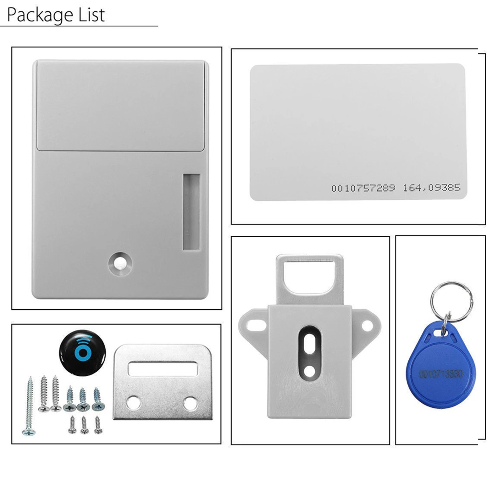 Cabinet Lock Battery IC Card Sensor Intelligent SmartLock DIY Invisible Digital Lock