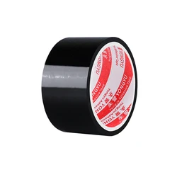 Enhanced Static Tape for Bondage - Non - Stick, Residue - Free, Gentle on Skin and Hair, 16m Length (Black)