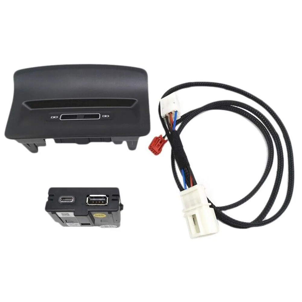 

High Quality USB Charger Charger Port Socket Car Accessories Chargerkit Double Cover Rear USB Charger Upgrade Car