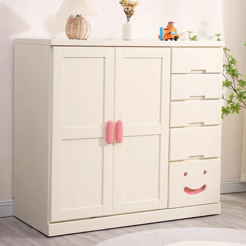 Hangers Children's Wardrobes Clothes Dressers Mobile Storage Organizer Bedroom Cute Szafa Na Ubrania Modern Furniture CY50CW
