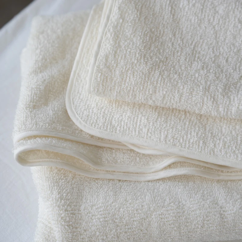 

Linen Cotton White Bath Towels Soft and Absorbent Premium Quality Perfect for Hotel & Spa Bathroom Quality Daily Use Face Towels