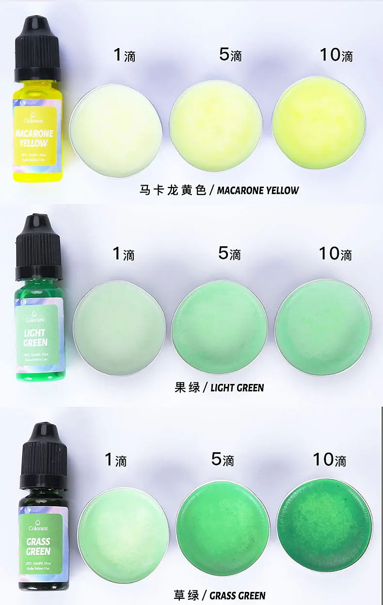 Description Picture 4 of item24 Colors Resin Pigment Liquid Colorant 10ml DIY Candle Coloring Dye Epoxy Mold Craft Pigment Candle Soap Colorant