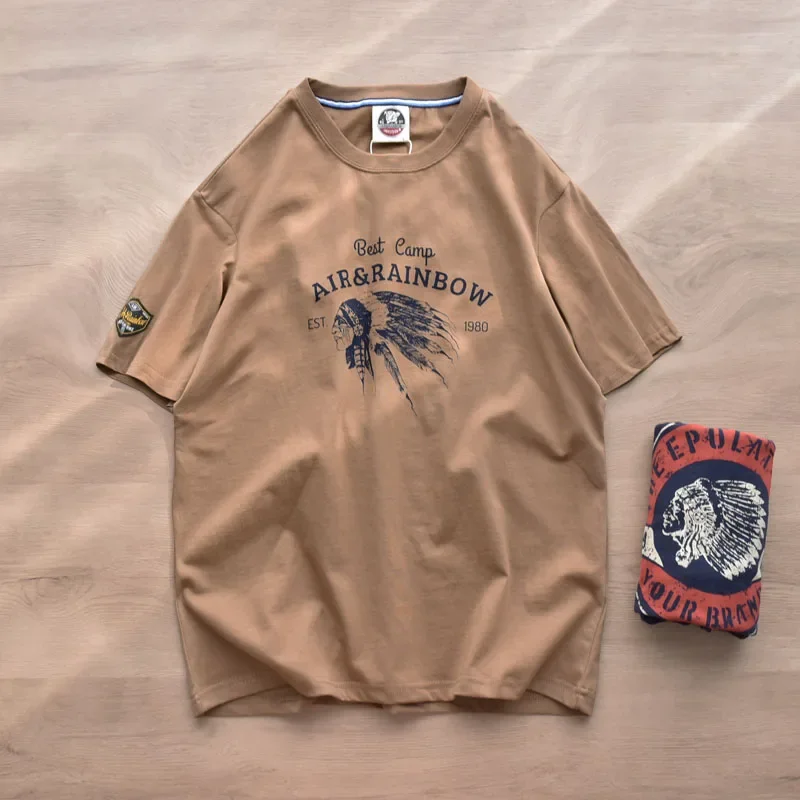 

Футболка мужская с круглым вырезом, модная Повседневная Удобная хлопковая рубашка на пуговицах, с коротким рукавом, свободная с принтом, на лето