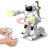 2.4G Mini RC Battle Fighting Robot Infrared Sensing Intelligent Sound Combat Remote Control Robot Gifts Toys Boys 2