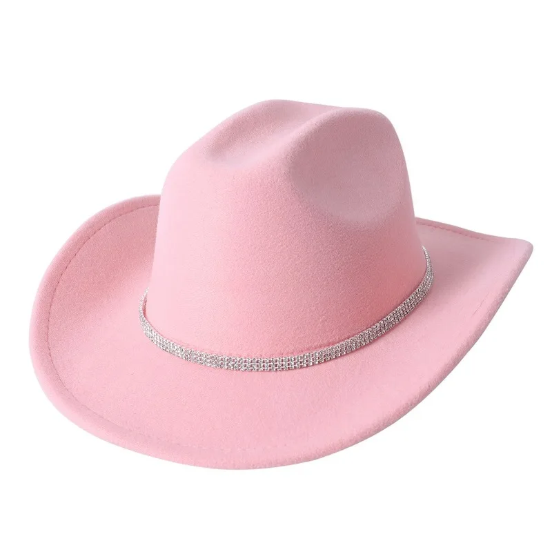 Rhinestone Girls Cowboy Hat for Women and Men with Shapeable Wide Brim Felt Cattleman Western Cowgirls Hats Party Hat Cowboy Hats Cowgirl Hats