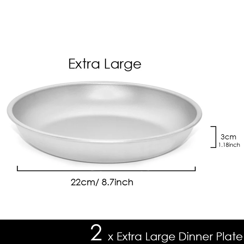 Titanium camping plate set Camping Equipment Cooking Camping Boutique