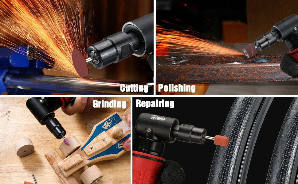 electric scissors WORKPRO 1/4" Professional Air Angle Die Grinder 90 Degree Pneumatic Air Die Grinder Grinding Polishing Cutting Engraving Machine battery powered nail gun