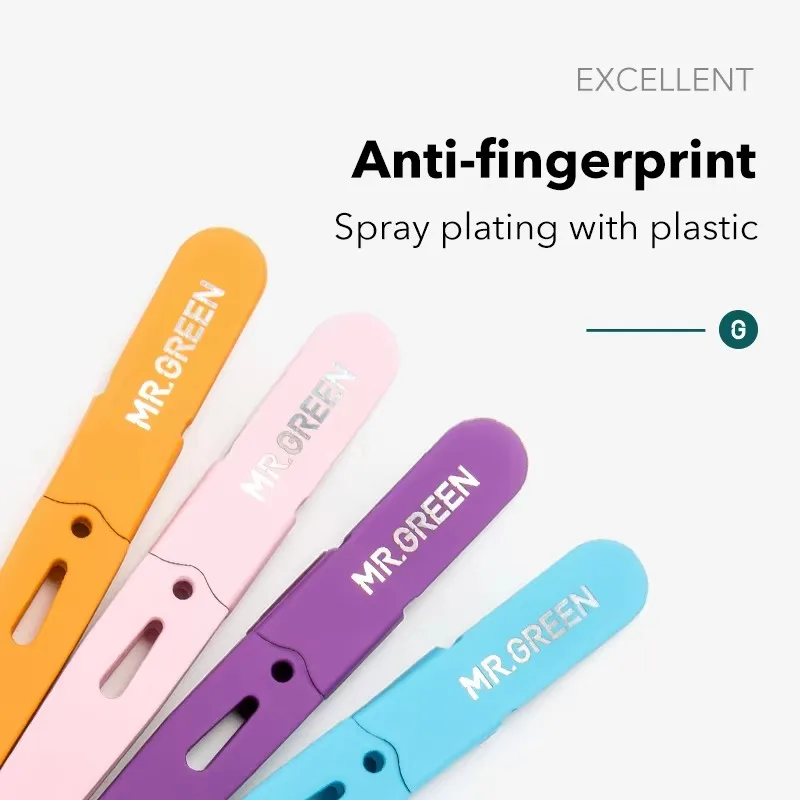MR.GREEN Eyebrow Tweezer Colorful Hair Beauty Fine Hairs Puller Stainless Steel Slanted Eye Brow Clips Removal Makeup Tools 3
