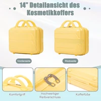 Ensemble de valises HOUSE SPOLE ABS avec serrure à combinaison et roulettes pivotantes à 360 degrés, avec trousse de toilette 5