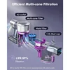 Cordless Vacuum Cleaner, 48kPa/190AW Powerful Suction, 60mins Max Runtime, 4000mAh Large Battery, Anti Hair Wrap Stick Vacuum 6