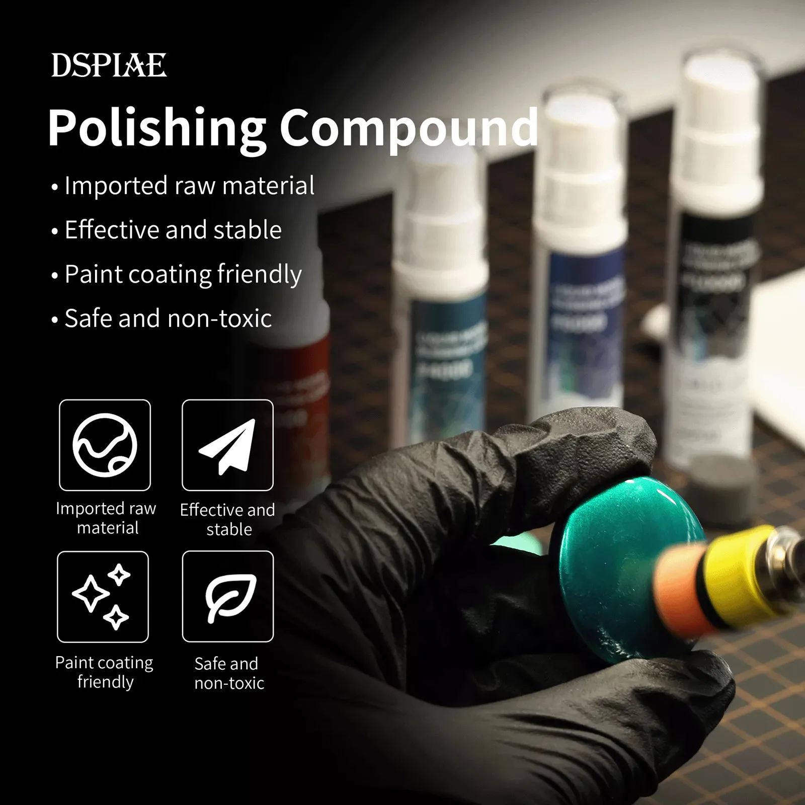 DSPIAE #2000~#10000 Sponge Polishing Tool Set For Model Polishing