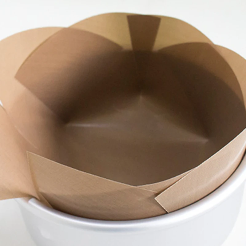 Baking Mat Round Non-stick Heat-resistant Cooking Paper Mat Oven Easy To Clean and Reusable Greaseproof Paper Baking Tool