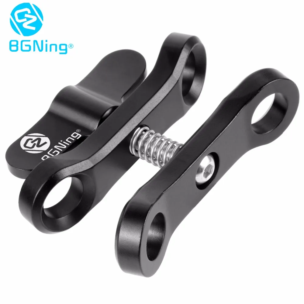 BGNING Aluminium Upgrade Erweitert Schmetterling Clip 1inch Ball Kopf Clamp CNC Tauchen Wasserdicht für GoPro SLR Unterwasser Fotografie – Detail 3