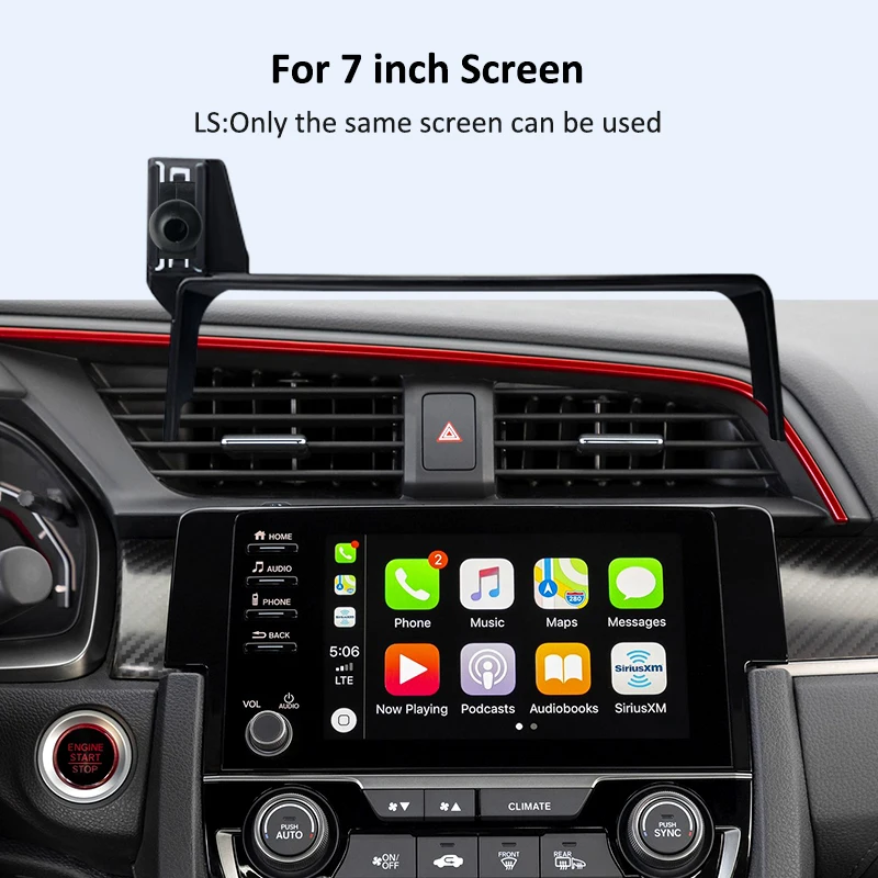 Car Mobile Phone Holder For Honda Civic 2016-2023 Cell Phone Support In Car 7/9 Inch Screen Mount Navigation Stand Accessories