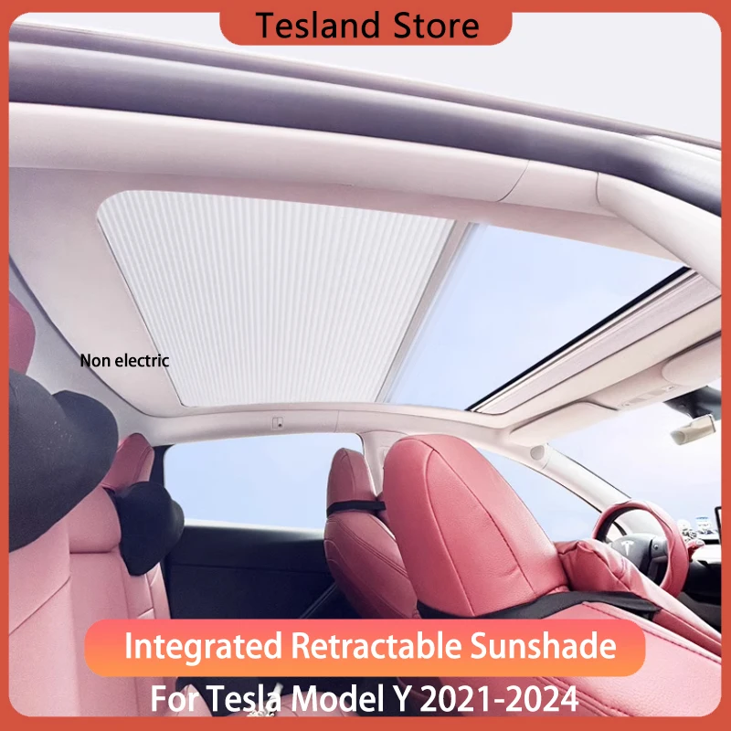 Новинка 2024, автомобильные магнитные солнцезащитные очки для Tesla Model Y, зеркальное стекло 2023 2022, передний и задний солнечный луч, Skylight, аксессуары для интерьера