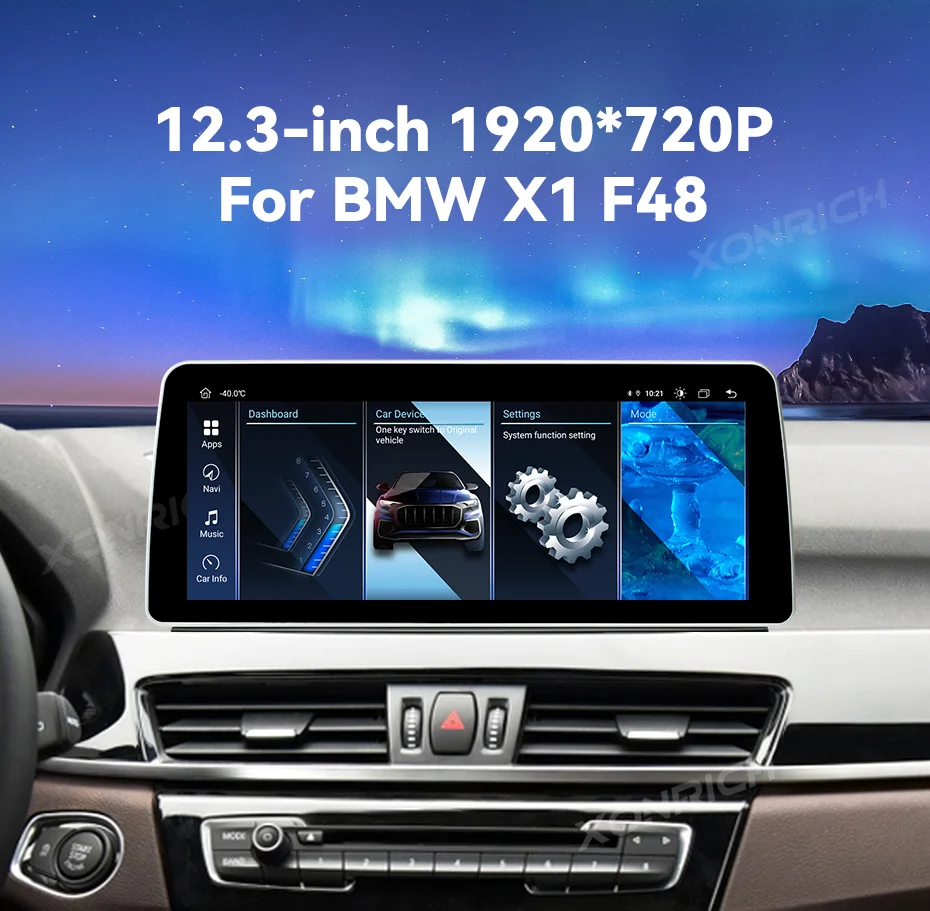 12,3 Zoll Auto-Multimedia-Player für BMW X1 F48 2016-2017 NBT Android 14 Wireless CarPlay Android Auto GPS 4G WiFi DSP Stereo – Detail 3