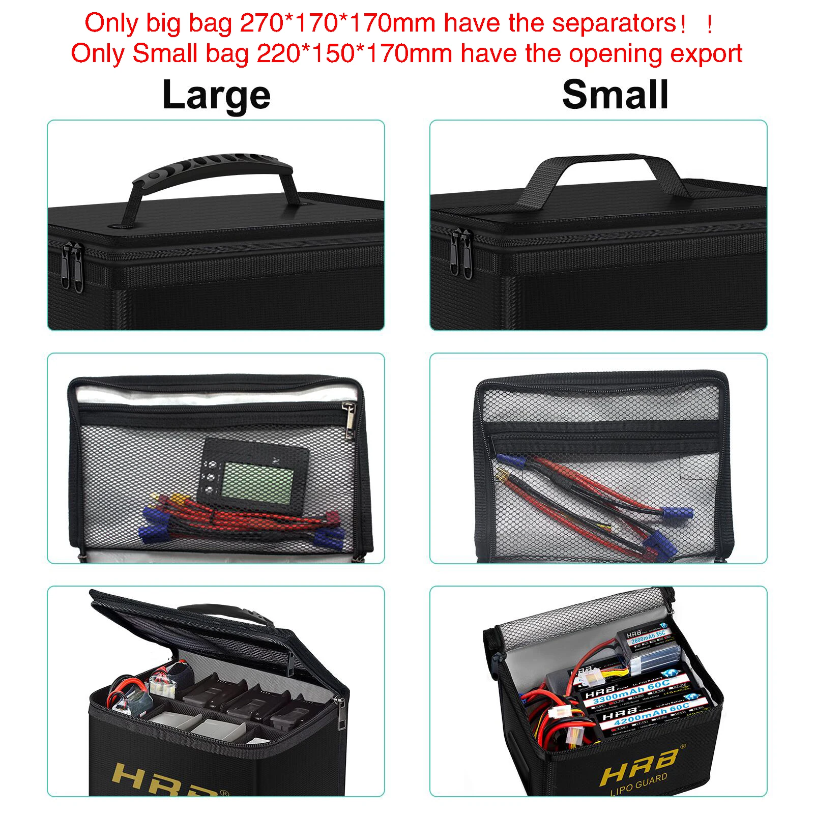 Sac De Protection Ignifuge Pour Batteries Lipo - Sécurité Charge Et Stockage RC
