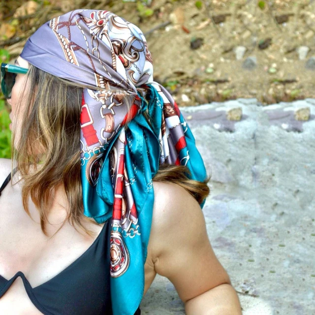 Silk Hair Accessories Bandeau, Silk Headscarf, Silk Headband, Silk  Bandana