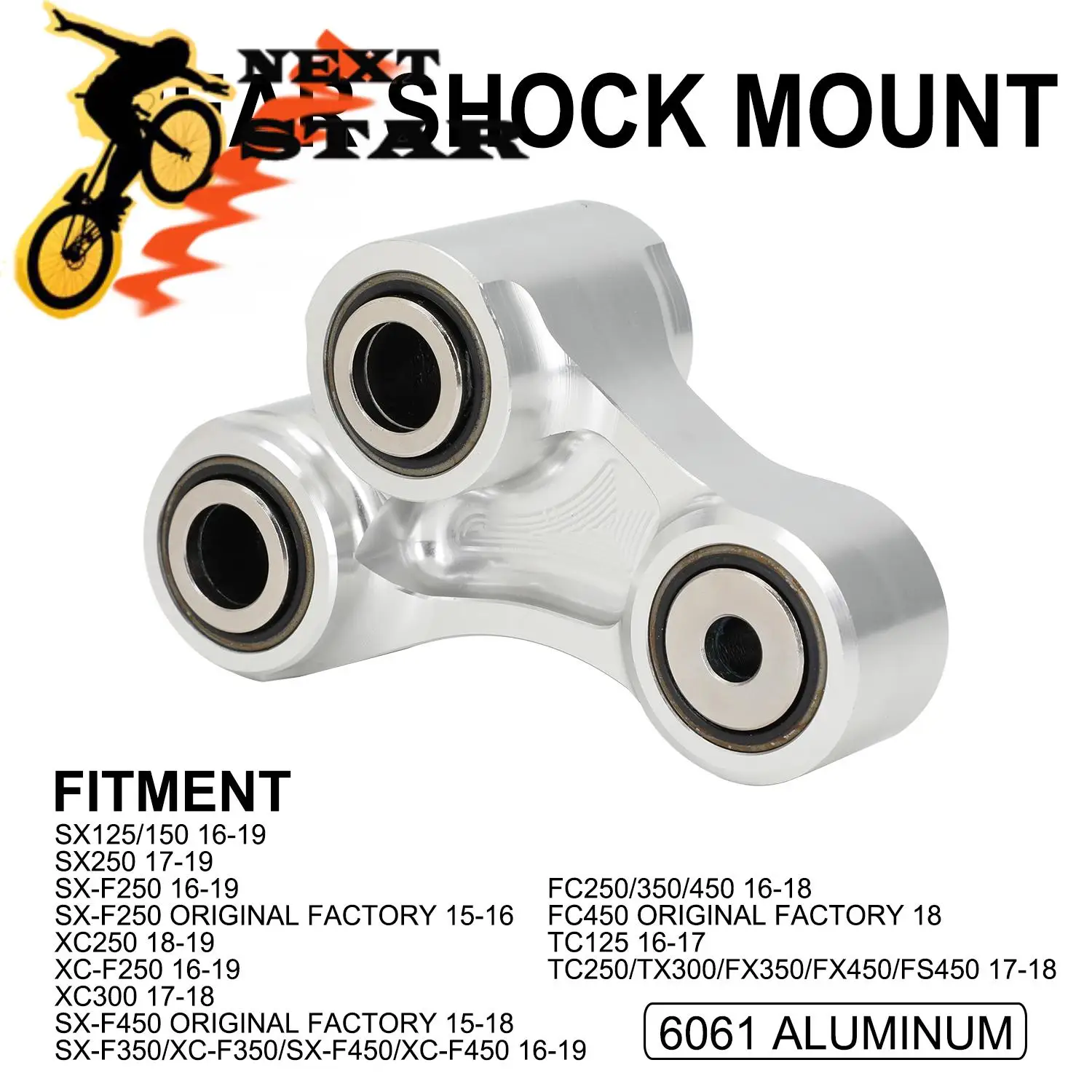 

Shock Mount For KTM SX 125 150 250 SXF XCF 250 350 450 XC 250 300 Husqvarna FC TC TX FX FS Aluminum Motorcycle Accessories