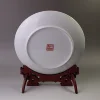 Chinese Retro Jinling Twelve Girls Decorative 10" Plate Ceramic Hanging Plate Home Living Room Wine Cabinet Desk Deco Dish 3