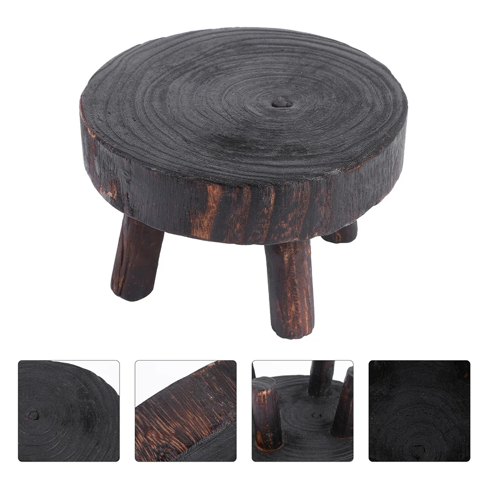 

Decor for Shelves Plant Flower Pot Stand Holder Wooden Flowerpot Shelf Mini Decorate