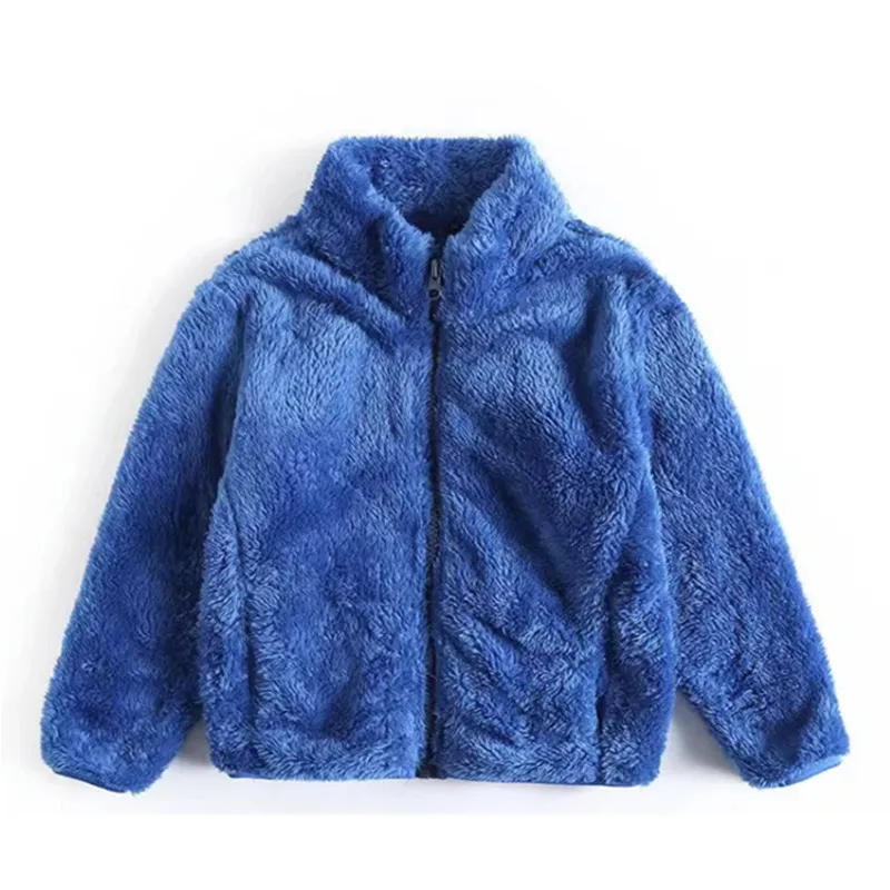 Winter Polar Fleece Zipper Jacket for Boys and Girls