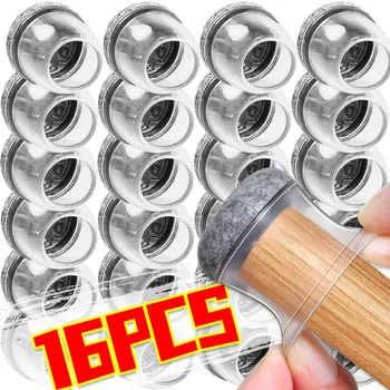 16/4x Silicone Feet Protector Pads Chair Leg Caps Table Covers Socks Plugs Cover Furniture Leveling Feet Home Decoration Supply 1