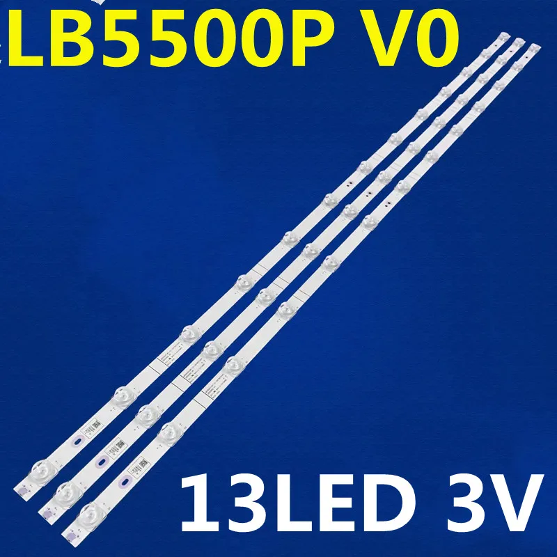 

LED Backlight Strip 13led For HISENS E 55 TV LB5500P V0 HD550X1U82-L1-2019061101 55H78G 55R6E3 55U1 55DS500 55FR 55C2 55D2P