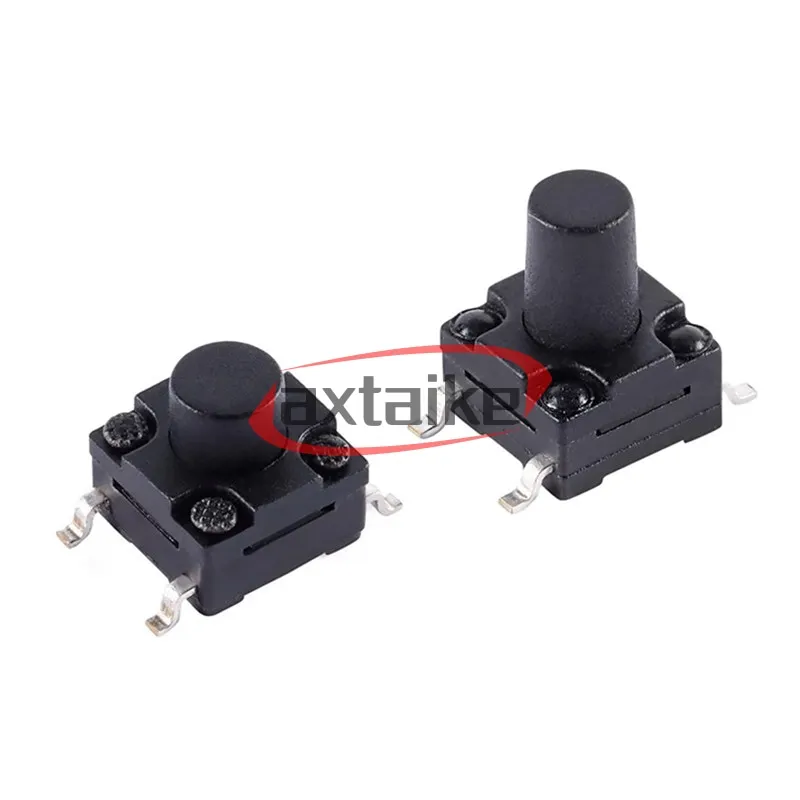 20PCS Waterproof Tactile Push Button Switches - 6x6mm, DIP SMD, 4-Pin PCB